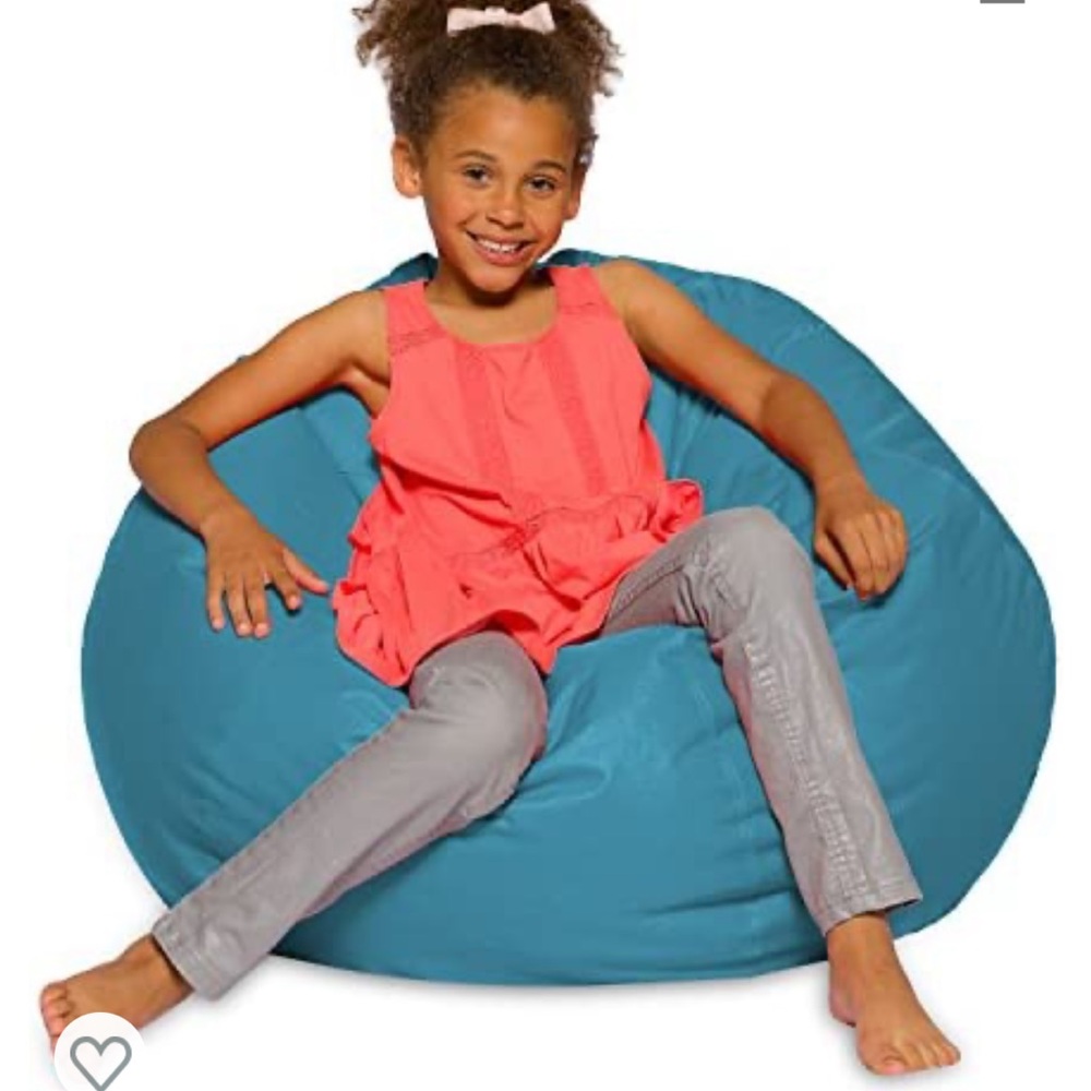 Posh Stuffable Kids Stuffed Animal Storage Bean Bag Chair Cover X-Large 48” Teal